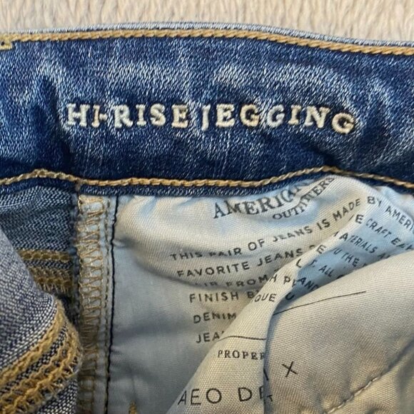 American Eagle Women's Jeans Size 4 Distressed Super Stretch Skinny Regular - Picture 8 of 16